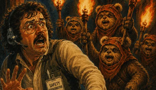Illustration for I Am Resigning as Senior Safety Coordinator Because, Somehow, the Ewoks Got Torches